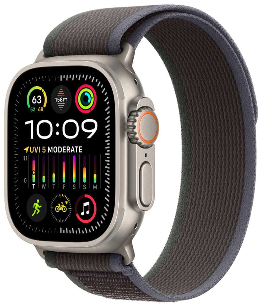 Apple Watch Ultra 2, Trail Loop, Blue/Black, M/L (MRF63CS/A)